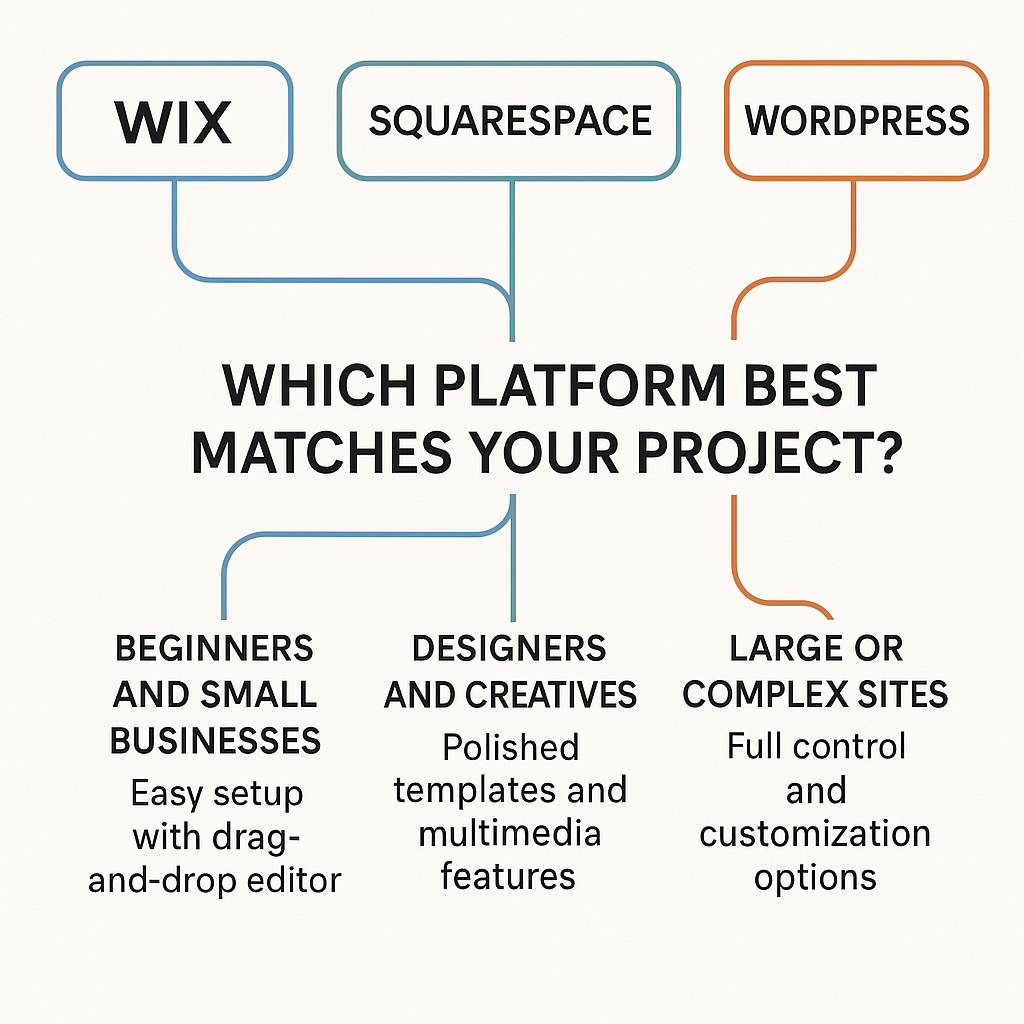 Wix vs Squarespace vs WordPress
